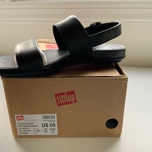 Fitflop Black leather sandal